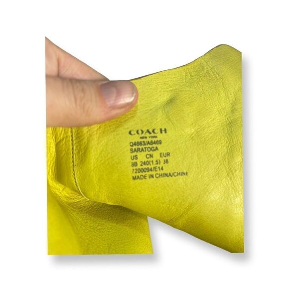 Coach- Suede Beige heeled sandals - Picture 3 of 8